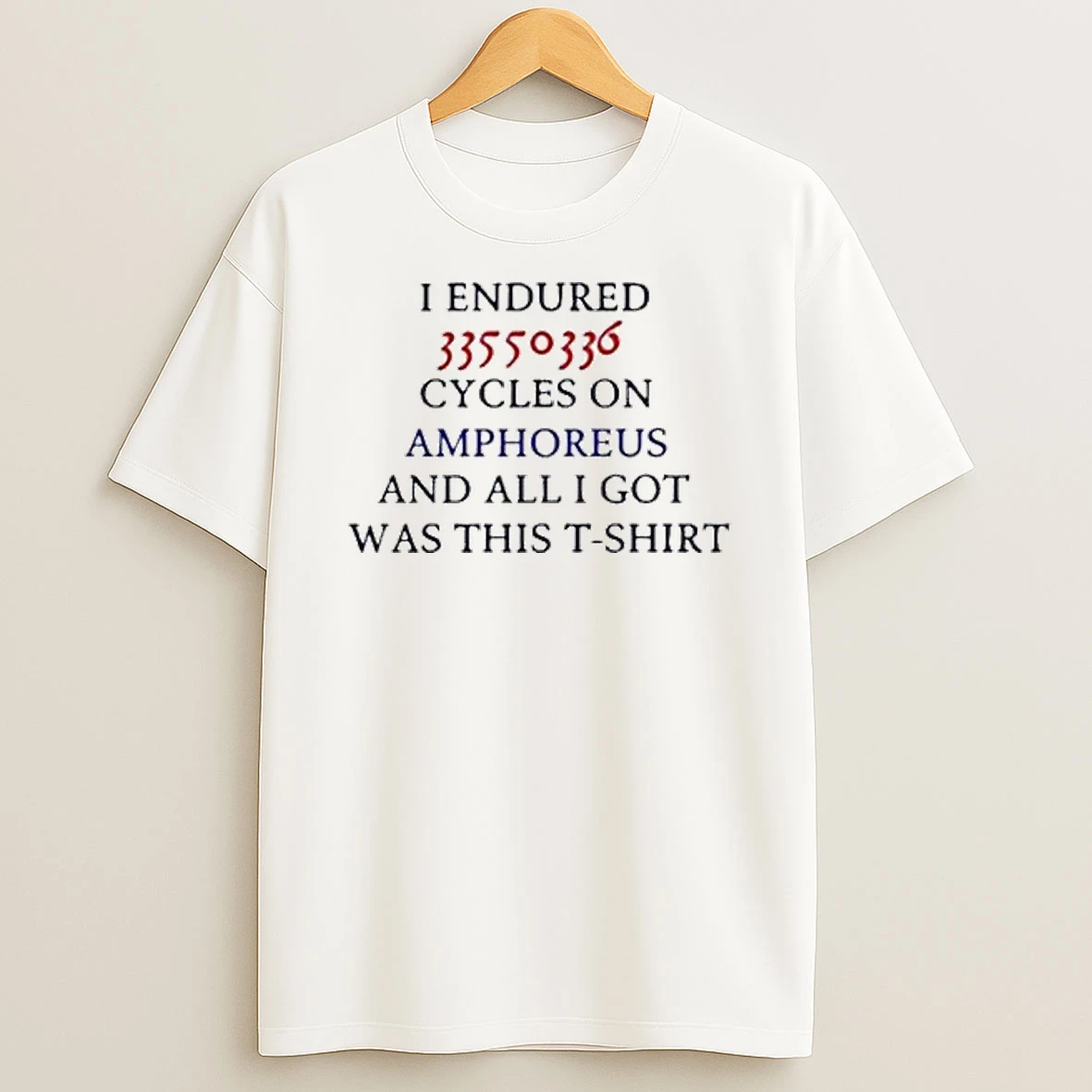 Sleepykssi I Endured 33550336 Cycles On Amphoreus And All I Got Was This Shirts
