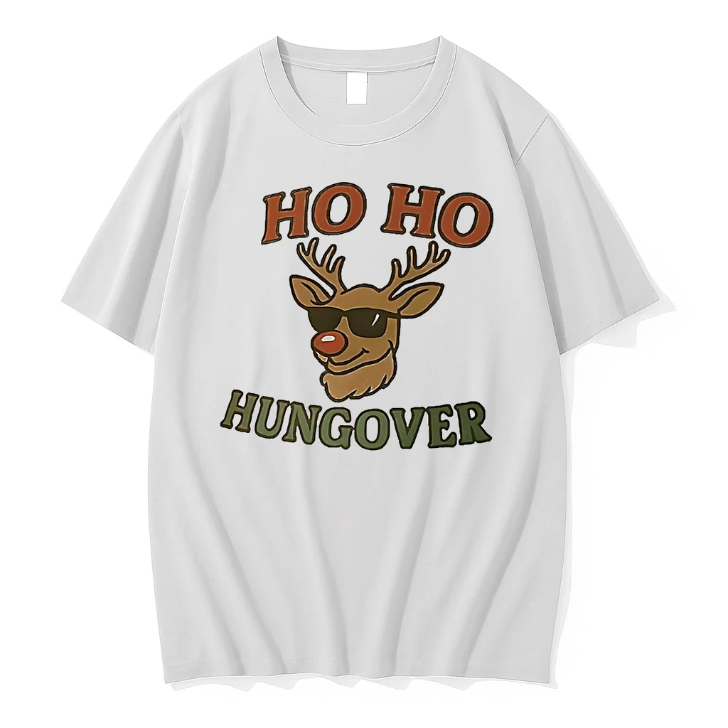 Sleigh Deer Ho Ho Hungover Christmas Shirts