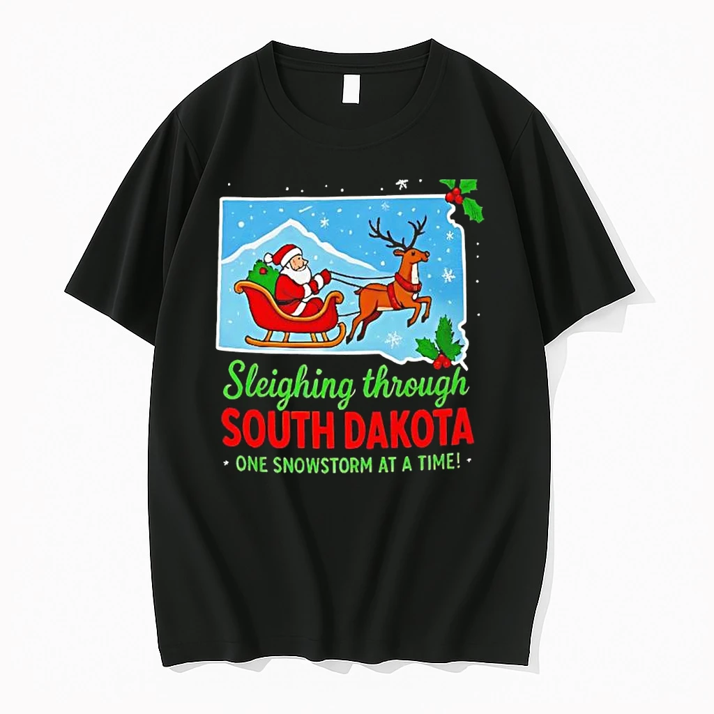 Sleighing Through South Dakota One Snowstorm At A Time Black Shirts