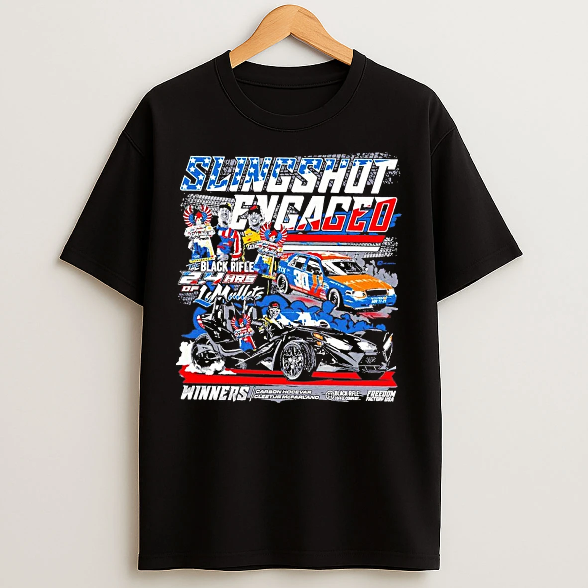Slingshot Engaged The Black Rifle 24 Hrs Of Lemullets T Shirts