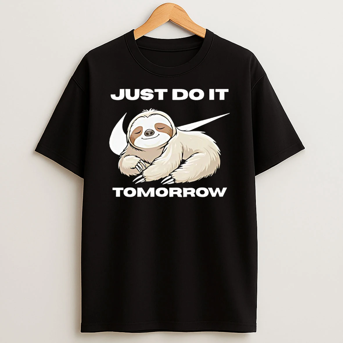 Sloth Just Do It Tomorrow Meme Shirts