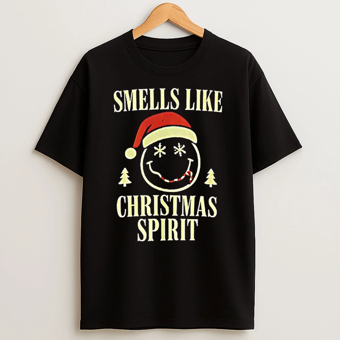 Smells Like Christmas Spirit Santa Claus Xmas Shirts