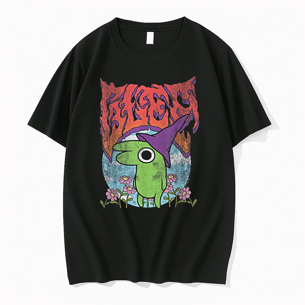 Smiling Friends Glep Vintage Heavy Metal Flowers Cartoon Shirts