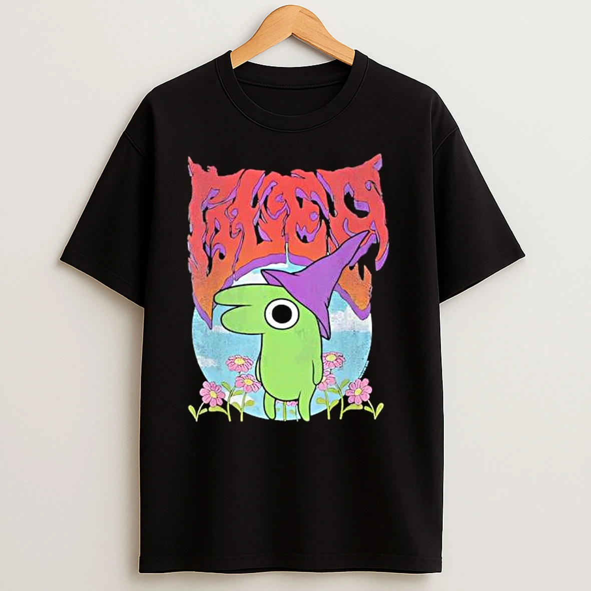 Smiling Friends Glep Vintage Heavy Metal Flowers Cartoon T Shirts