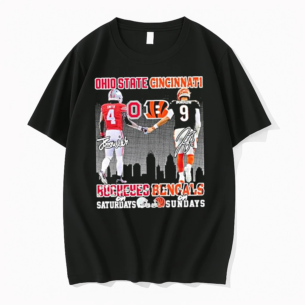 Smith Osu On Saturdays And Burrow Bengals On Sundays Shirts