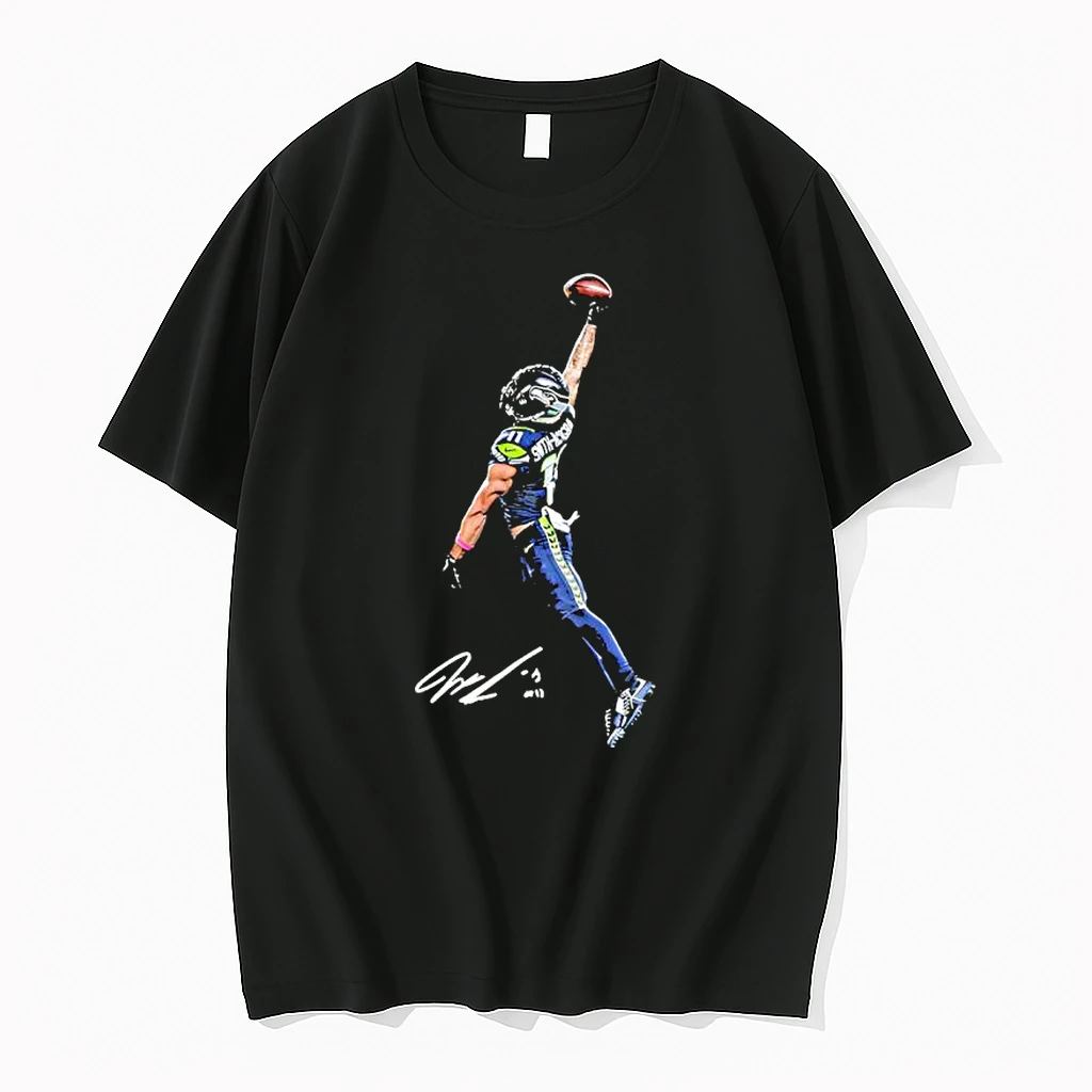 Smith Njigba Posterized Signatures Shirts