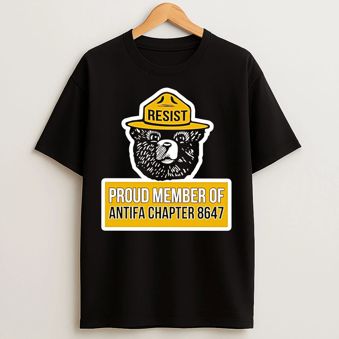 Smokey Bear Proud Member Of Antifa Chapter 8647 T Shirts