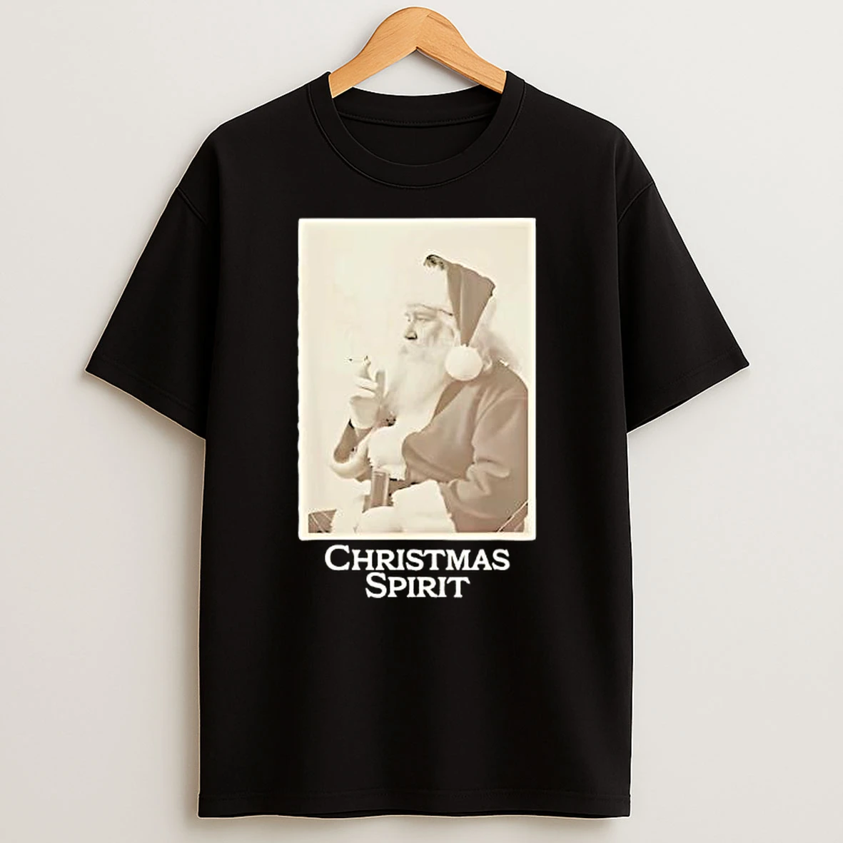 Smoking Santa Claus Christmas Spirit Christmas Shirts