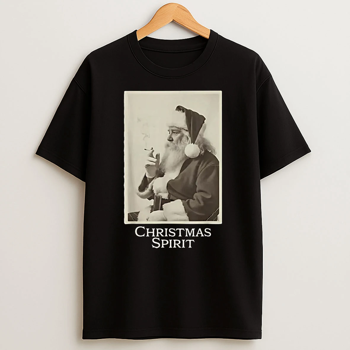 Smoking Santa Claus Christmas Spirit Christmas Vintage Shirts