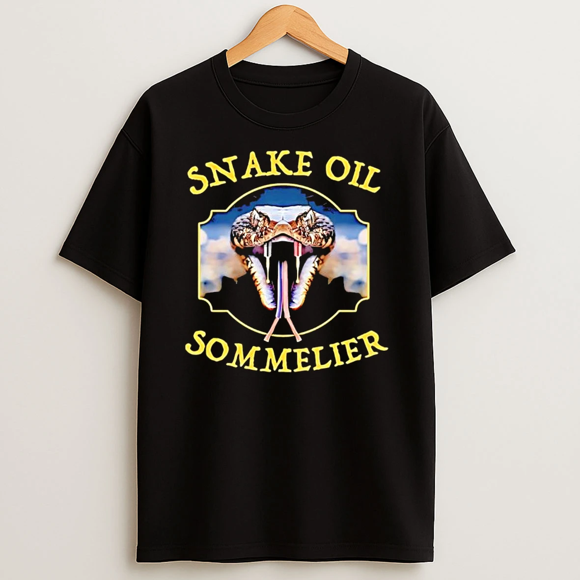 Snake Oil Sommelier Funny Snake Black Shirts