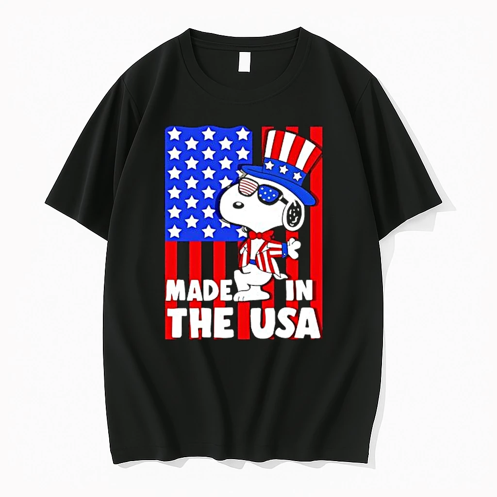 Snoopy America Flag Made In The Usa Shirts