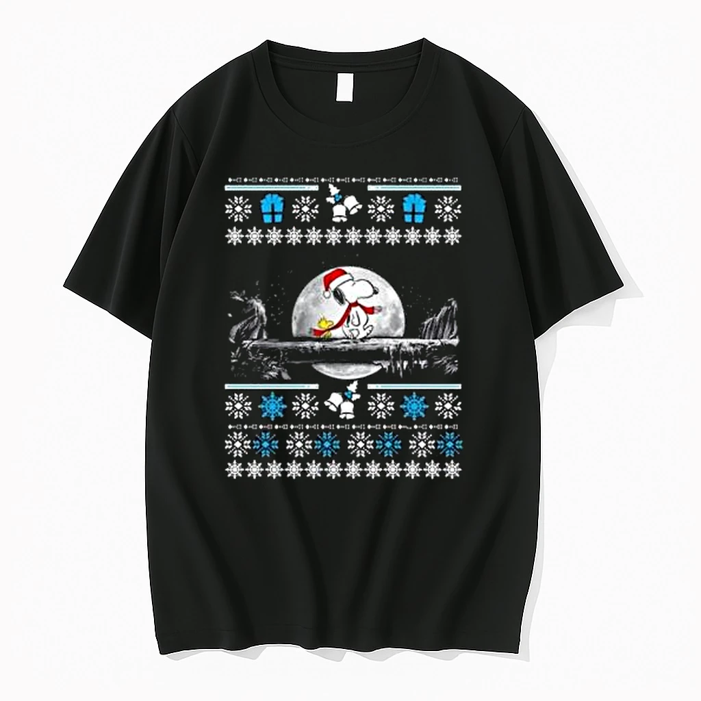 Snoopy And Woodstock On The Moon Merry Christmas 2025 Shirts