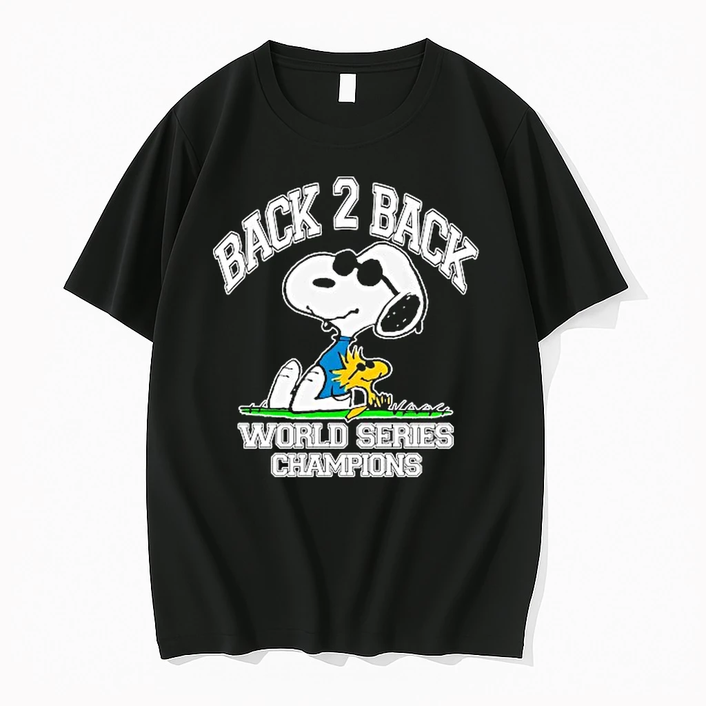Snoopy And Woodstock The Peanuts Fan Los Angeles Dodgers Back 2 Back World Series Champions 2025 Cool Shirts