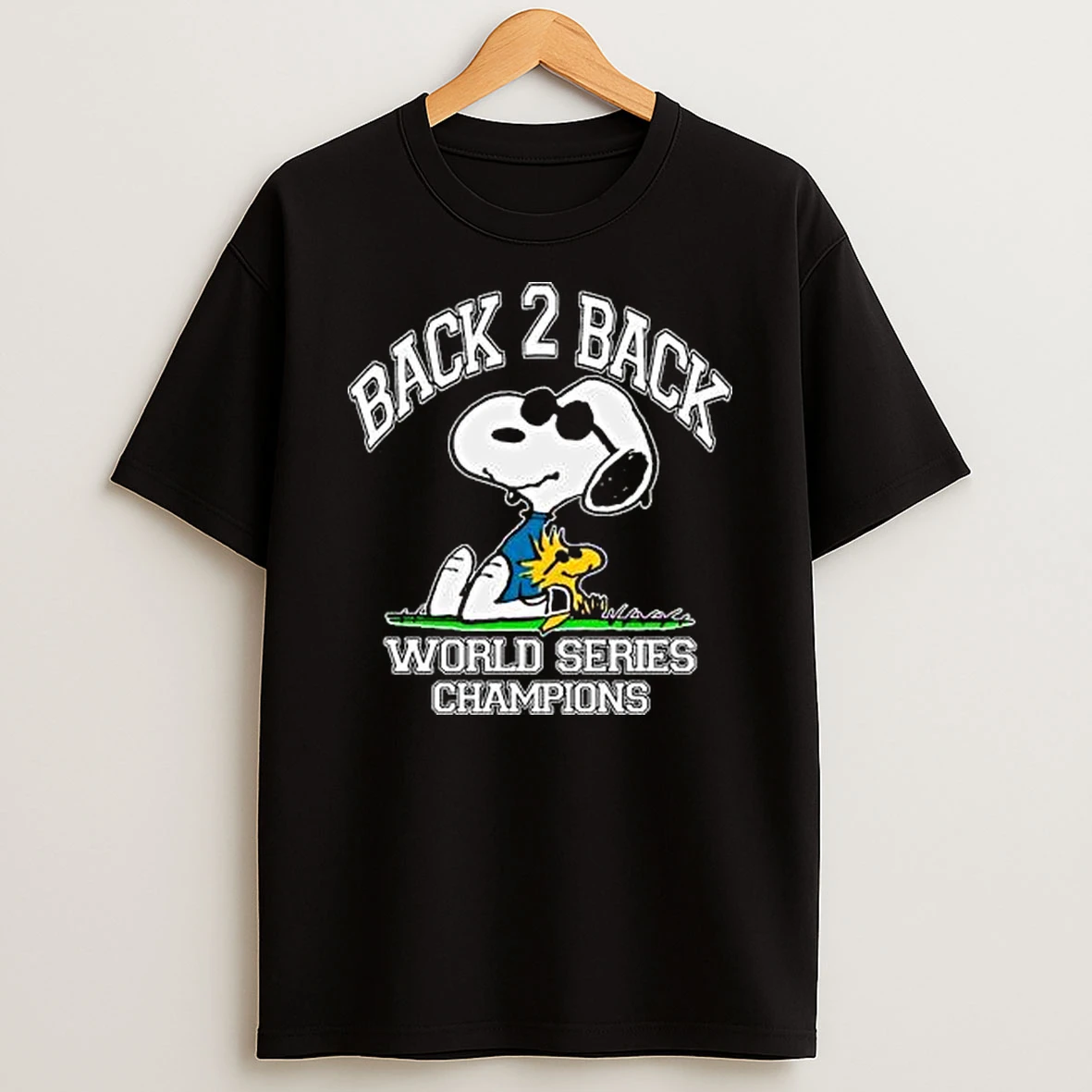 Snoopy And Woodstock X Los Angeles Dodgers Back 2 Back World Series Champions 2025 Shirts