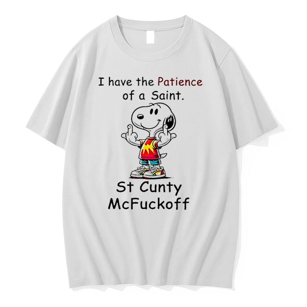 Snoopy Christmas I Have The Patience Of A Saint St Cunty Mcfuckoff Shirts