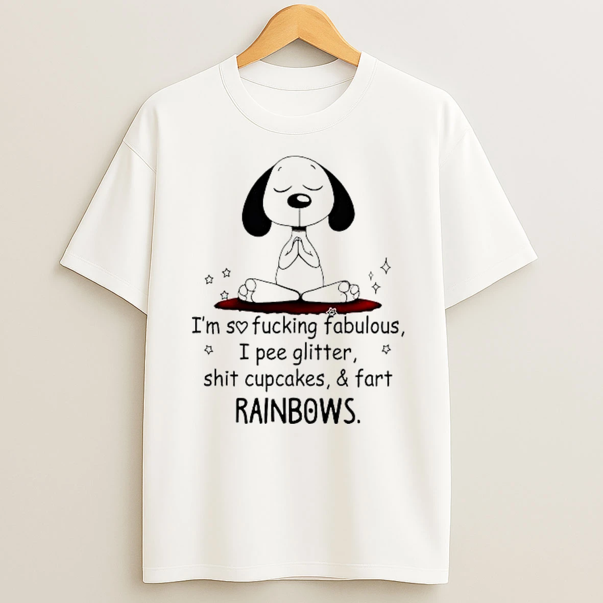 Snoopy Christmas Im So Fucking Fabulous I Pee Glitter Shit Cupcakes And Fart Rainbows Shirts
