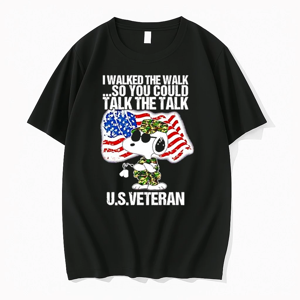 Snoopy I Walked The Walk So You Could Talk The Talk U S Veteran Shirts