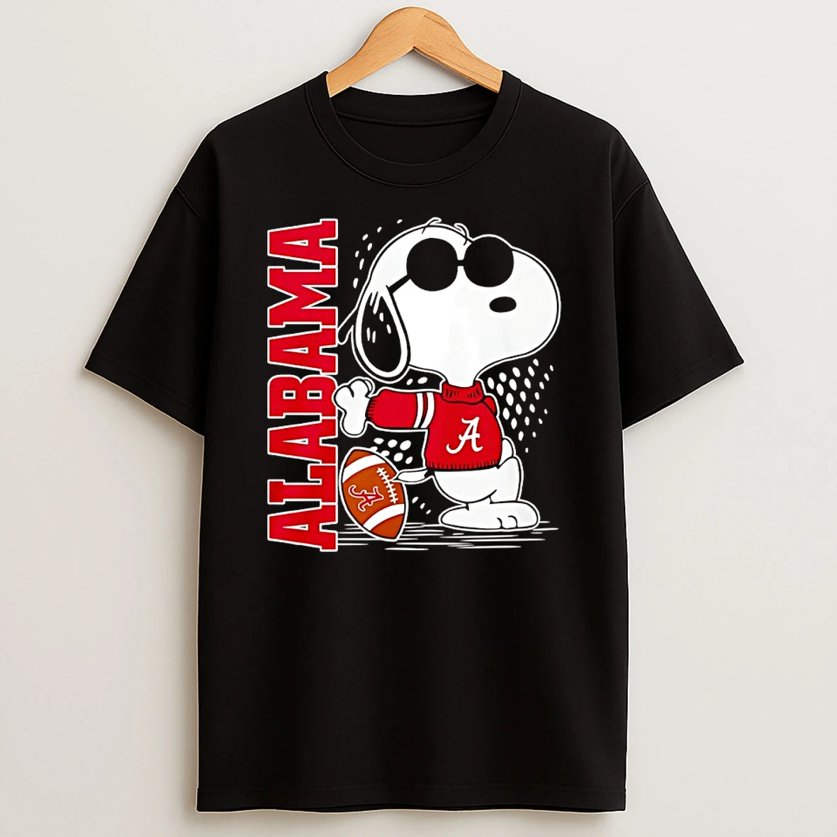 Snoopy Joe Cool And Alabama Crimson Tide Merchandise Shirts