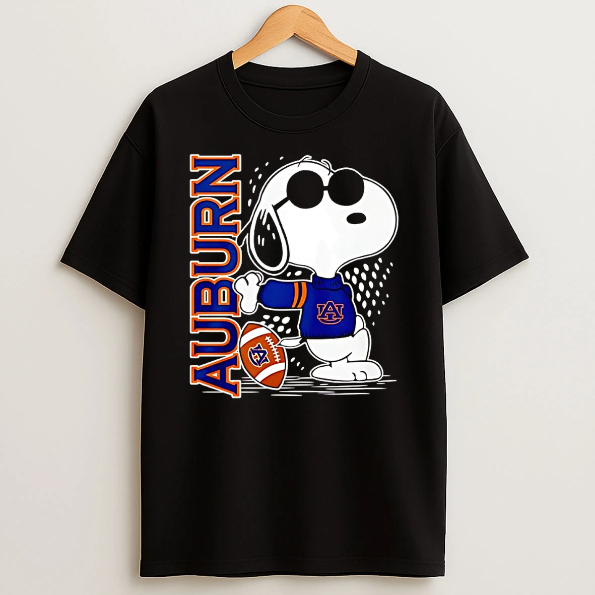 Snoopy Joe Cool And Auburn Tigers Merchandise Shirts