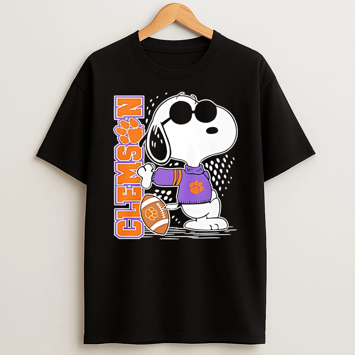 Snoopy Joe Cool And Clemson Tigers Merchandise Shirts