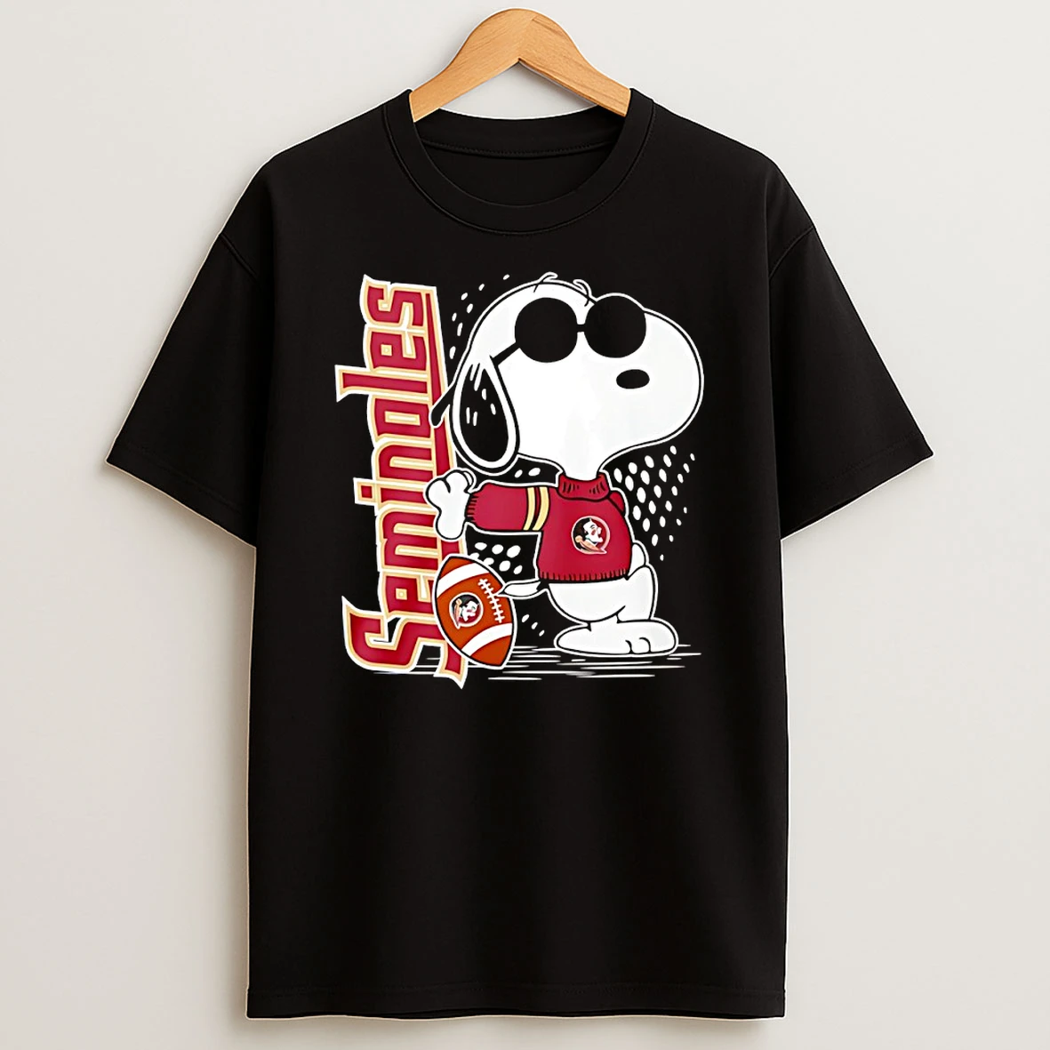 Snoopy Joe Cool And Florida State Seminoles Merchandise Shirts