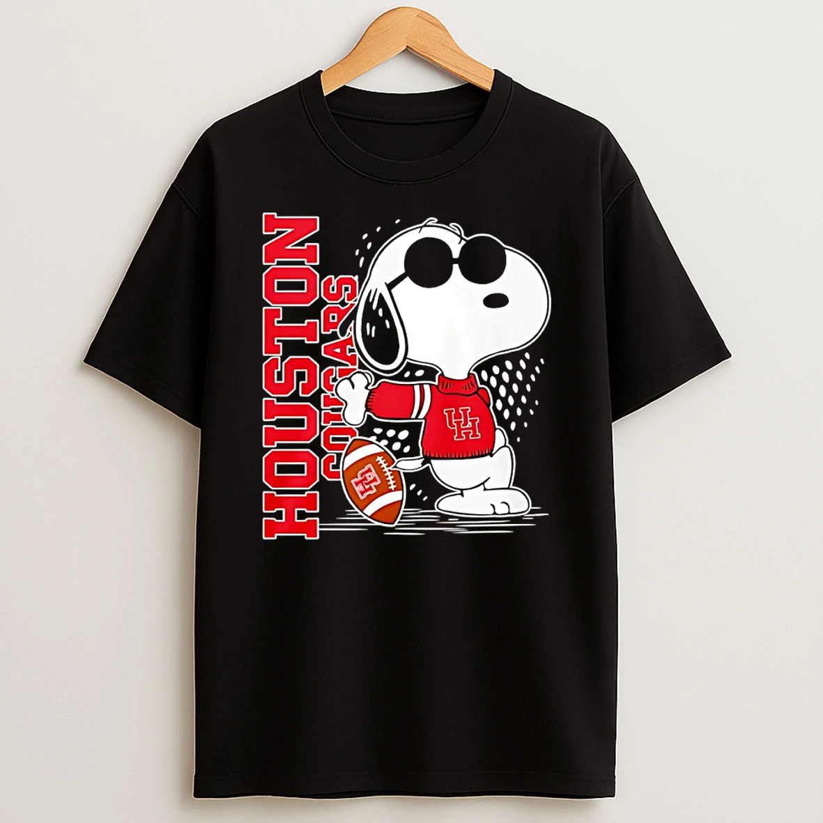 Snoopy Joe Cool And Houston Cougars Merchandise Shirts