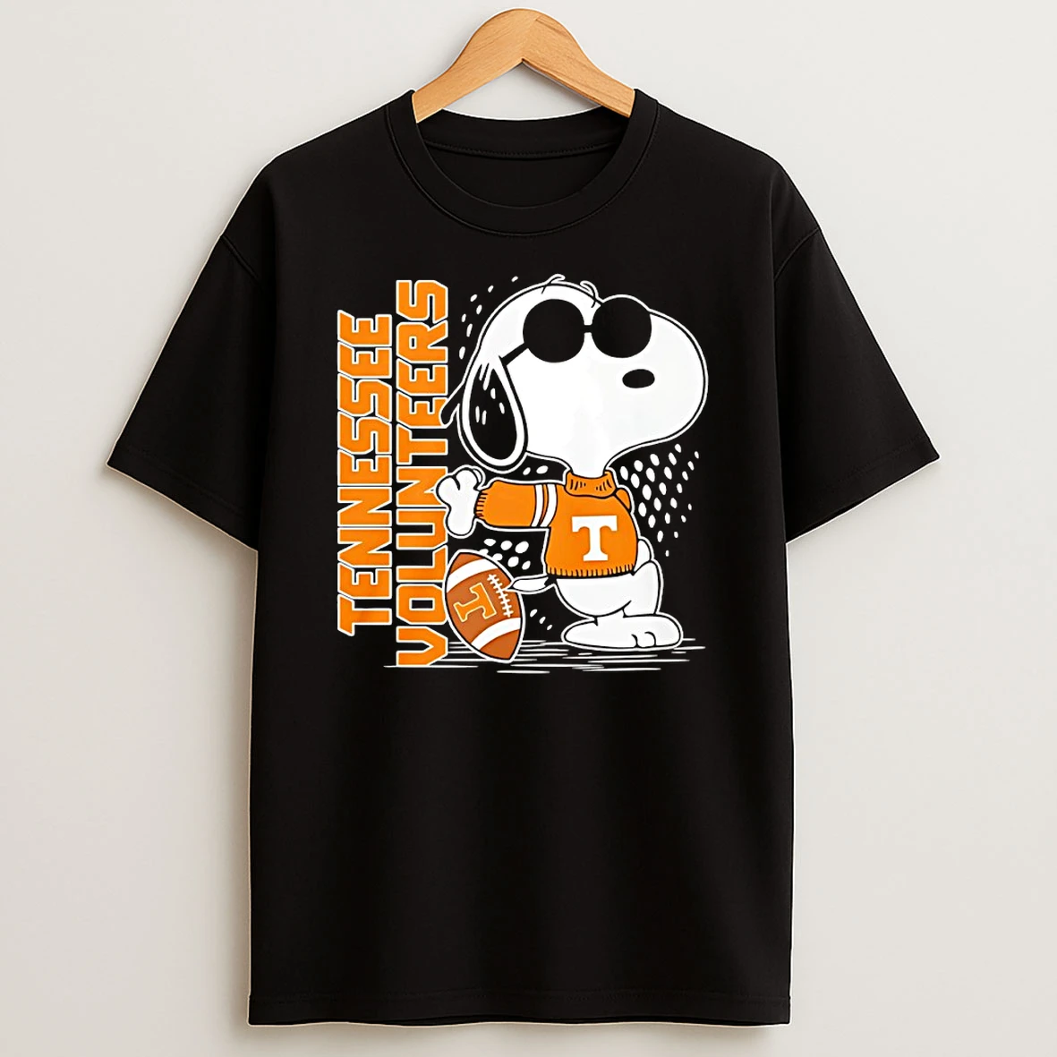 Snoopy Joe Cool And Tennessee Volunteers Merchandise Shirts