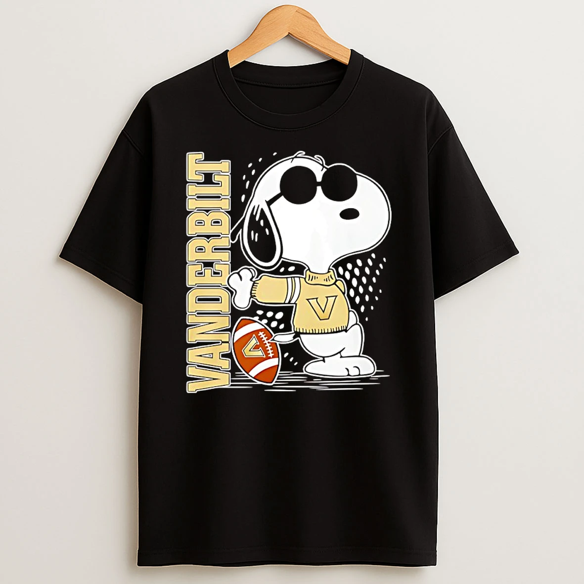 Snoopy Joe Cool And Vanderbilt Commodores Merchandise Shirts