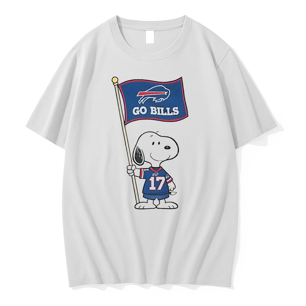 Snoopy Josh Allen Buffalo Bills Flag Shirts
