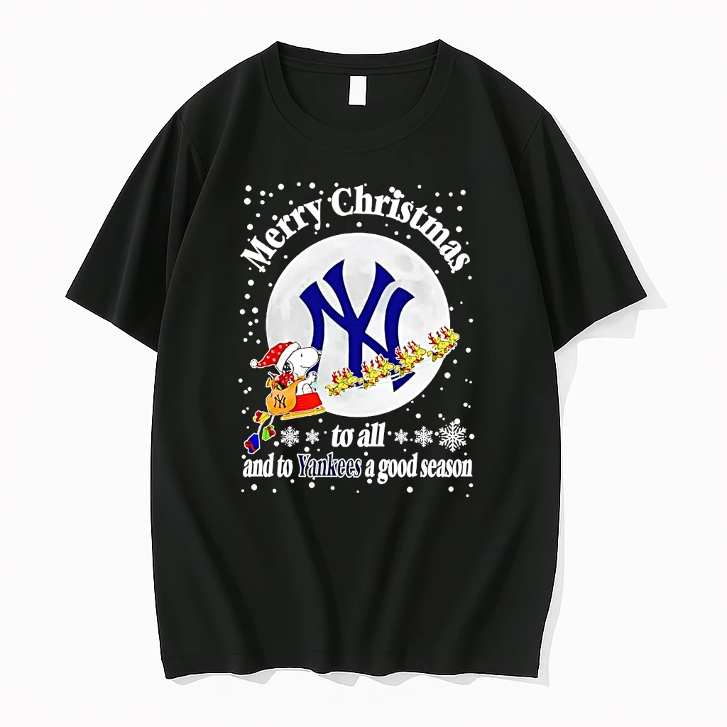 Snoopy Merry Christmas To All And To New York Yankees A Good Season Shirts