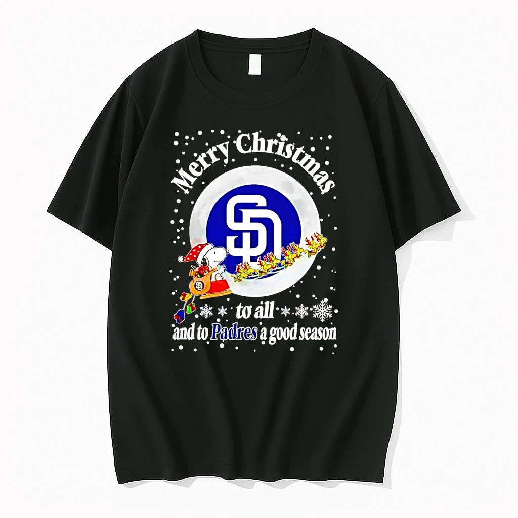 Snoopy Merry Christmas To All And To San Diego Padres A Good Season Shirts