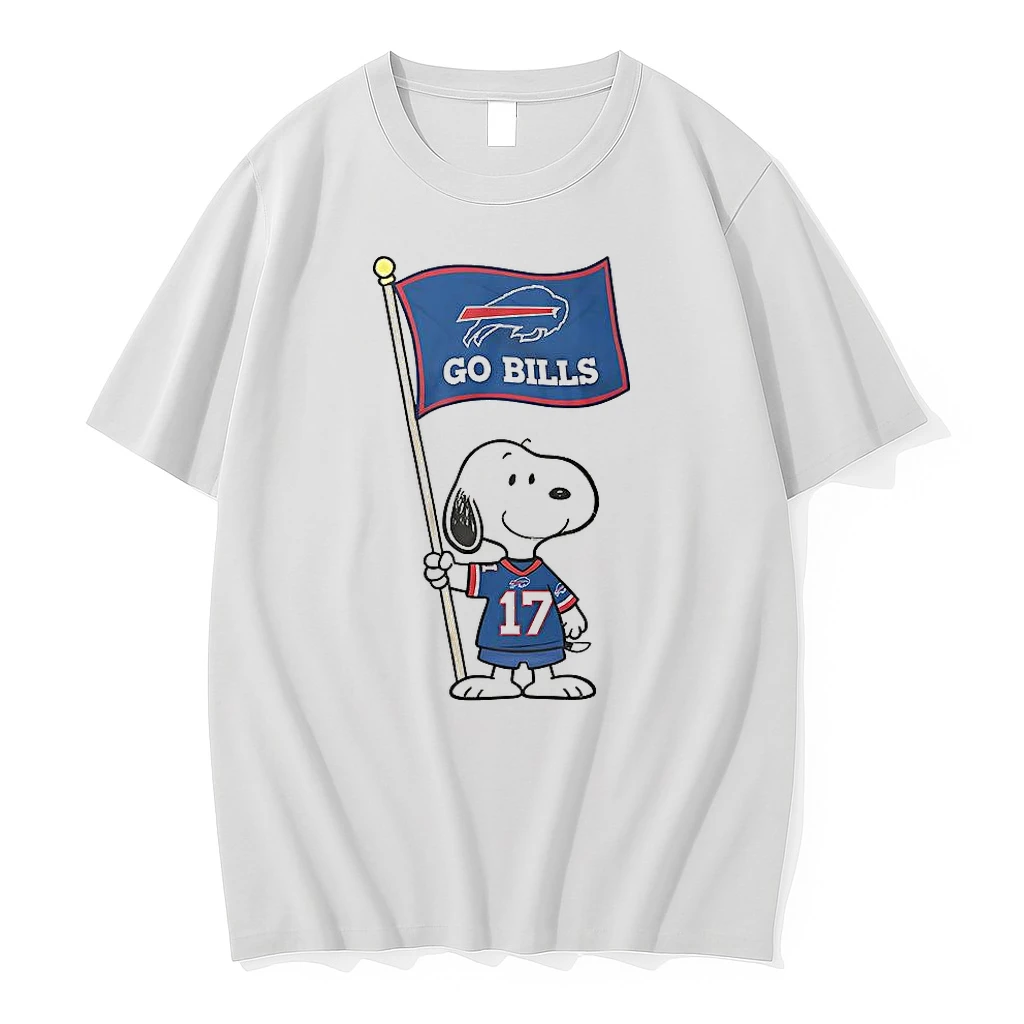 Snoopy Peanuts X Buffalo Bills Football Go Bills Flag Shirts