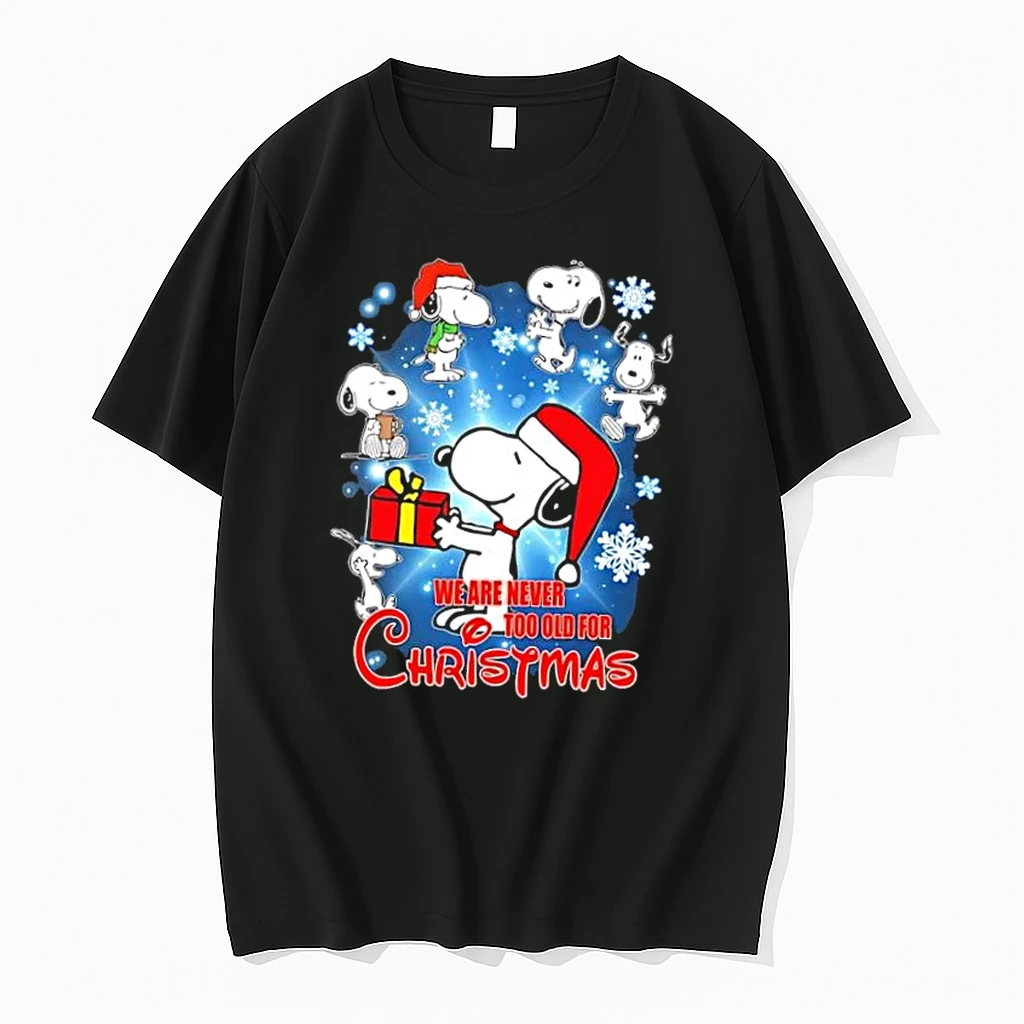 Snoopy Santa Hat We Are Never Too Old For Christmas Shirts