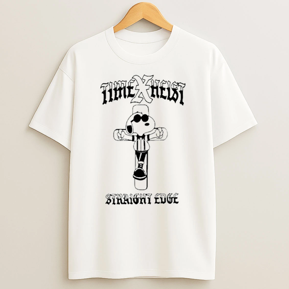 Snoopy Time Heist Straight Edge Together As One We Refuse To Fall Shirts