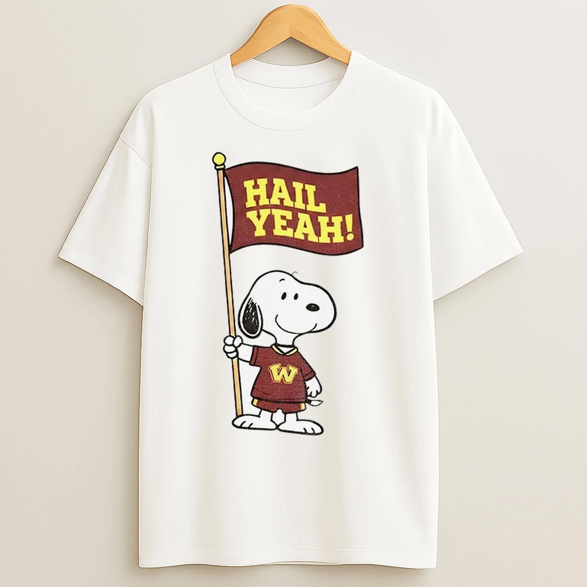 Snoopy Washington Commanders Football Hail Yeah Cartoon T Shirts