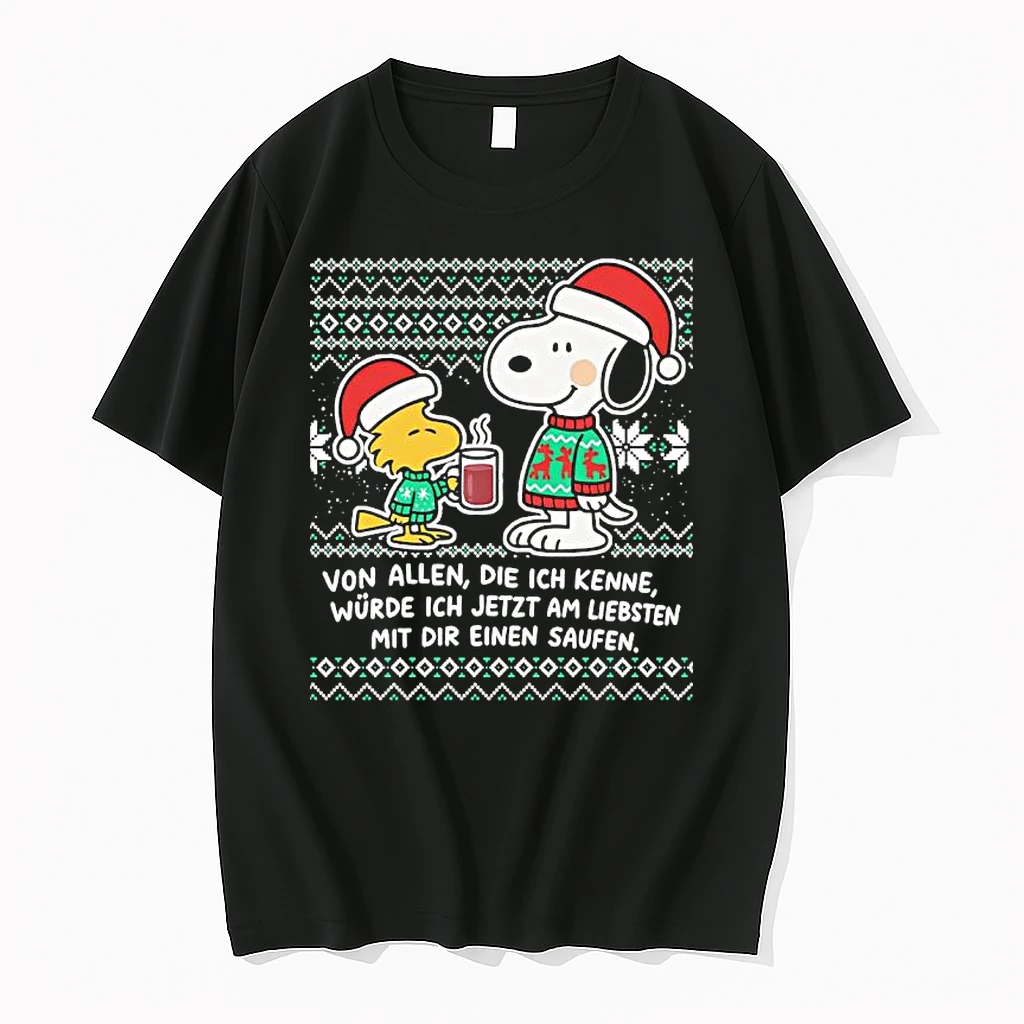 Snoopy Woodstock Christmas Von Allen Die Ich Kenne Wurde Ich Jetzt Am Liebsten Mit Dir Einen Saufen Shirts