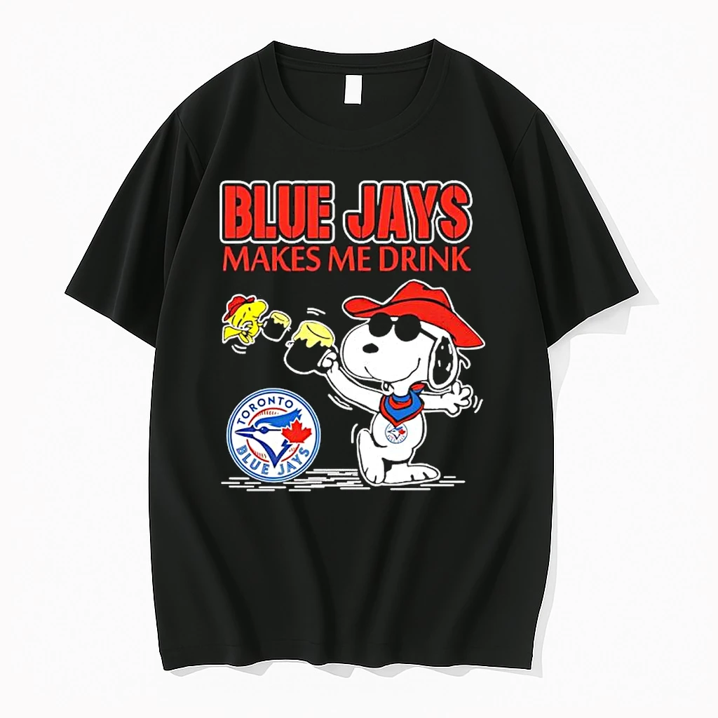 Snoopy Woodstock Cowboys Toronto Blue Jays Makes Me Drink Shirts