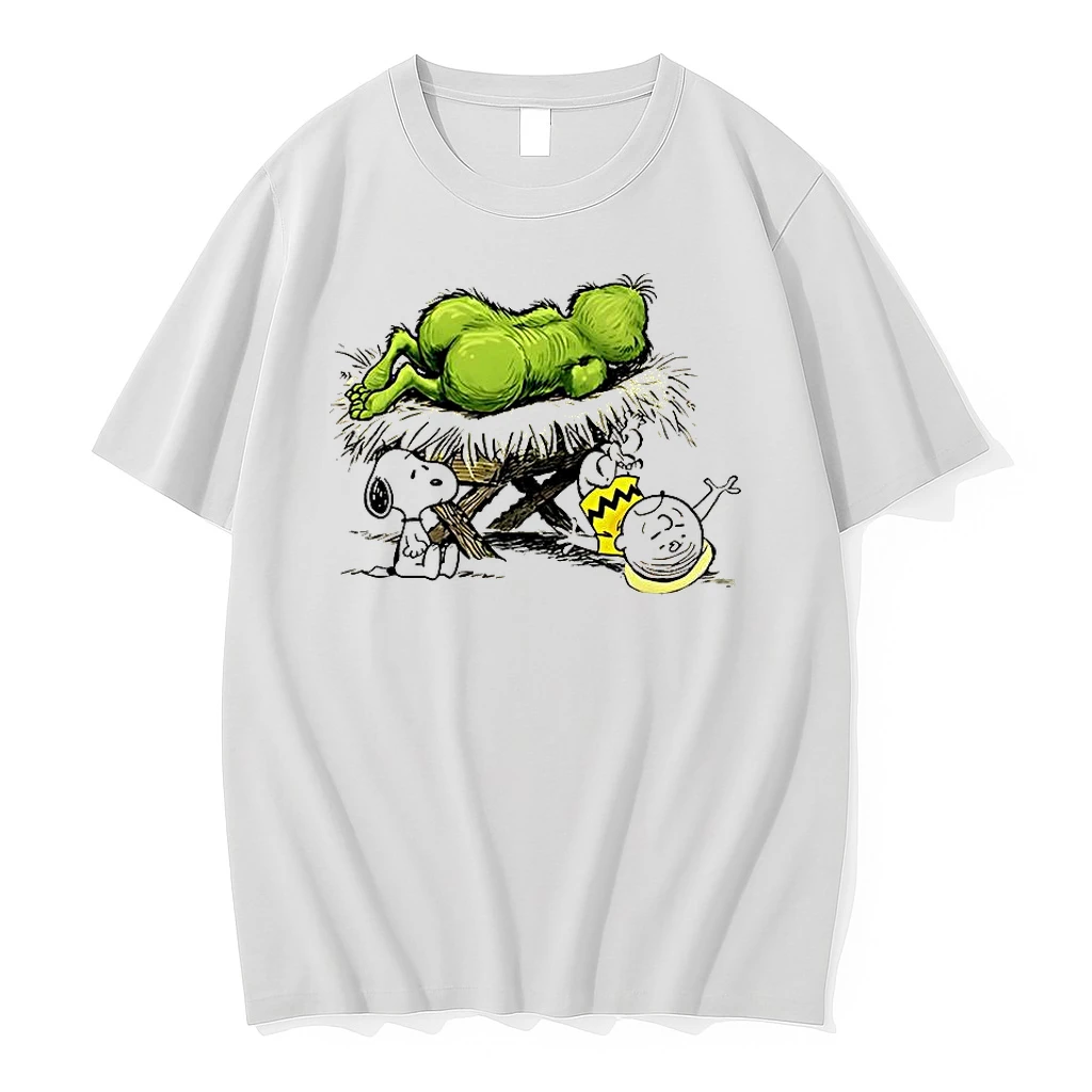 Snoopy And Charlie Brown X How The Grinch Stole Christmas Meme Shirts