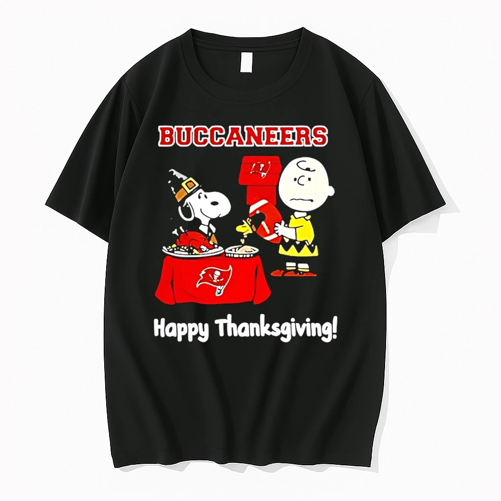 Snoopy And Charlie Brown X Tampa Bay Buccaneers Thanksgiving Shirts