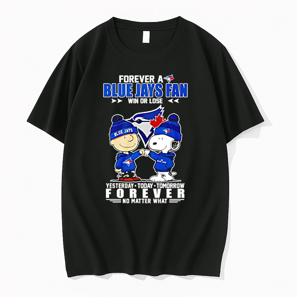 Snoopy And Charlie Brown Forever A Toronto Blue Jays Fan Win Or Lose Shirts