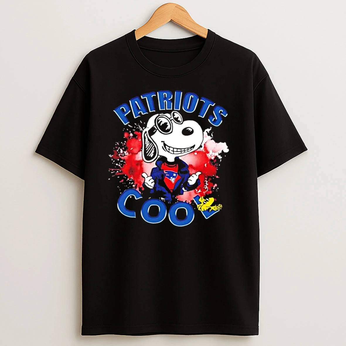 Snoopy And Woodstock New England Patriots Cool T Shirts