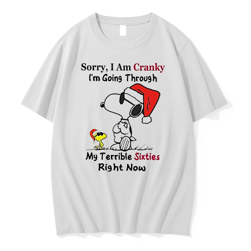 Snoopy And Woodstock Sorry I Am Cranky Im Going Through My Terrible Sixties Right Now Shirts