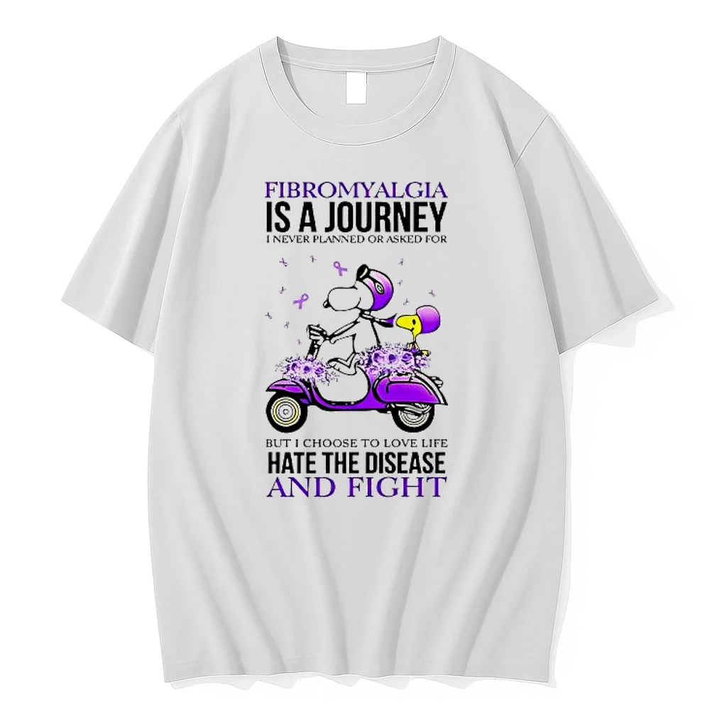 Snoopy And Woodstock Fibromyalgia Is A Journey I Never Planned Or Asked Shirts
