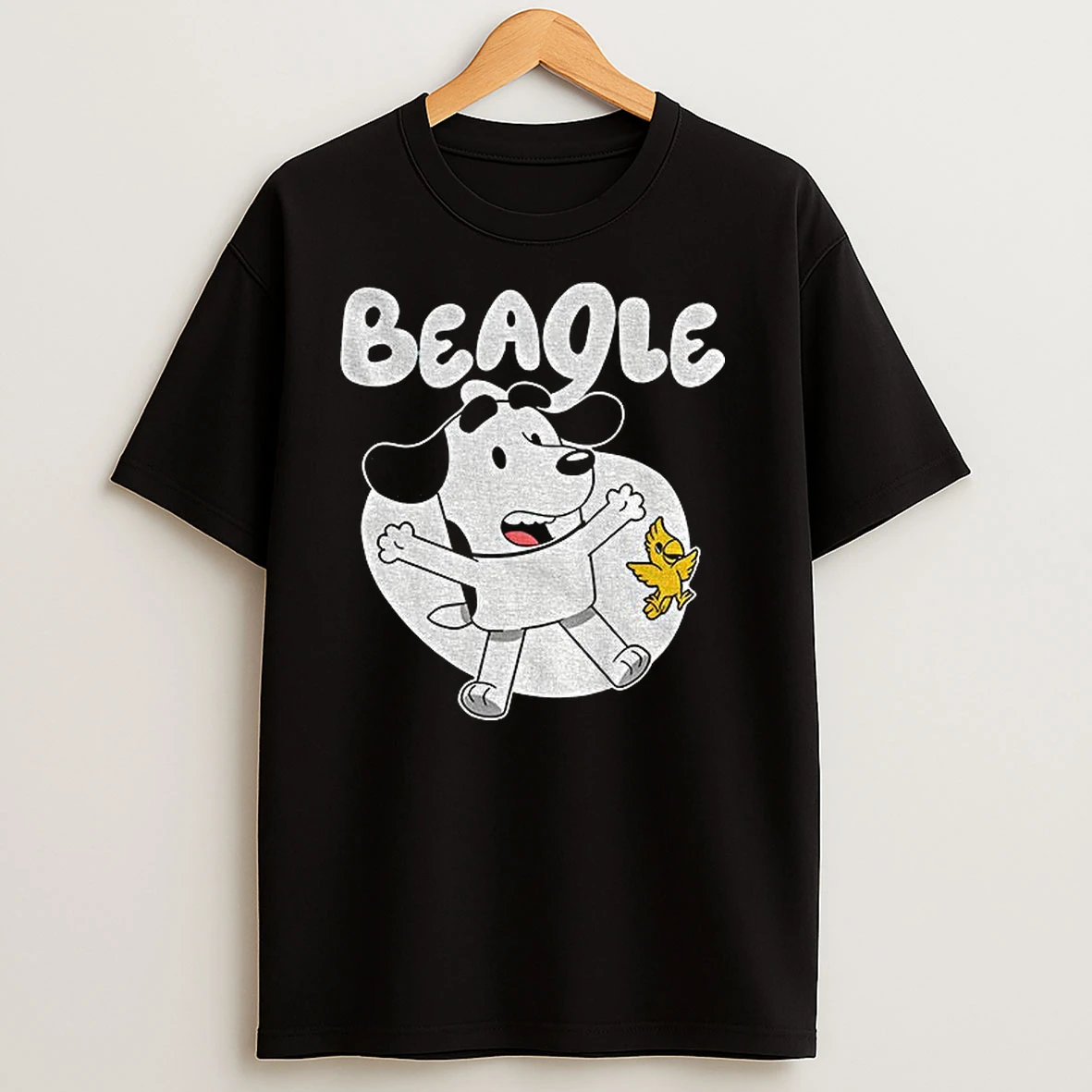 Snoopy And Woodstock In The Style Of Bluey Beagle Dog Children Animation T Shirts
