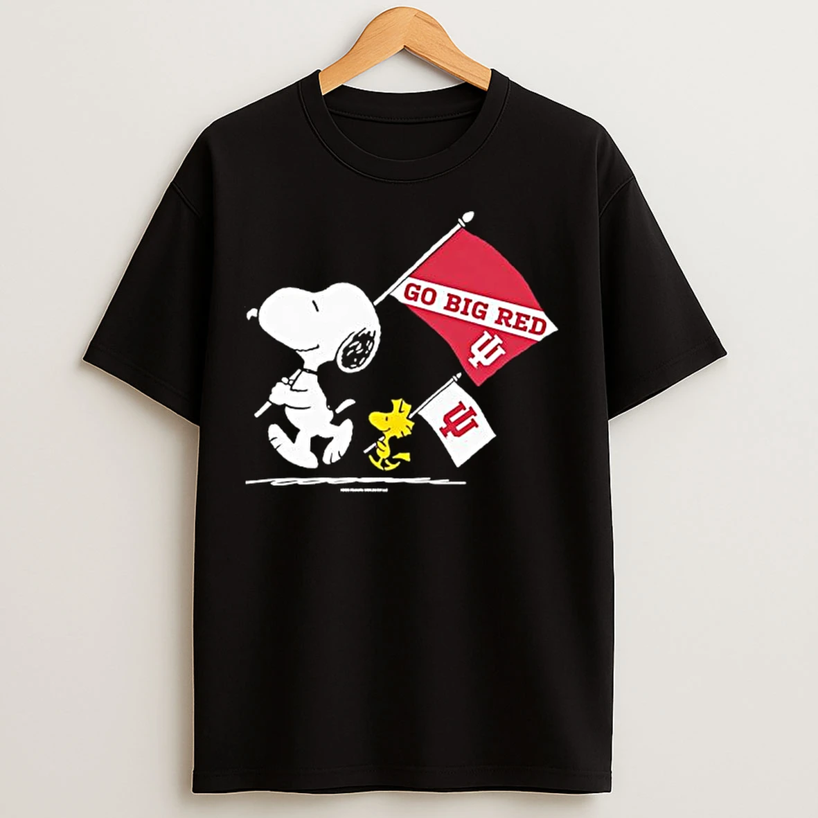 Snoopy And Woodstock X Indiana Hoosiersgameday Go Big Red T Shirts