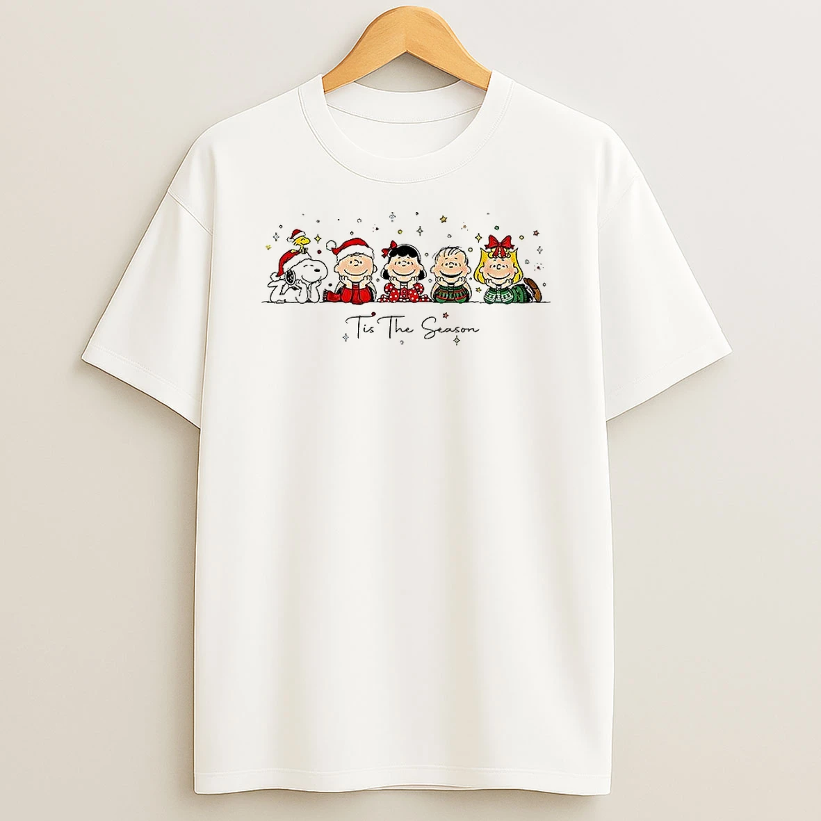 Snoopy And Friends Peanuts Tis The Season Christmas Shirts