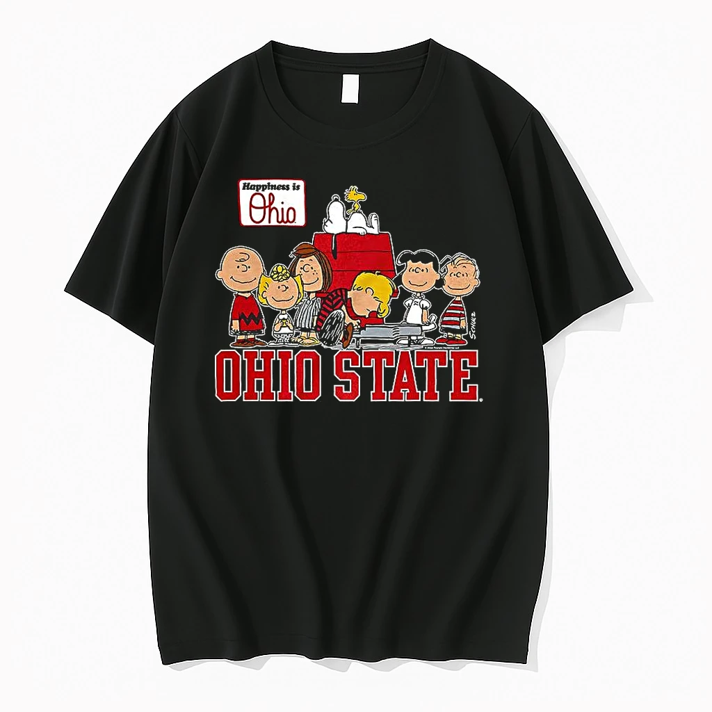 Snoopy And Friends Peanuts X Ohio State Buckeyes Football The Gang Shirts