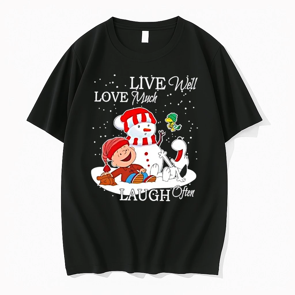 Snoopy And Friends Live Well Love Much Laugh Often Christmas Shirts