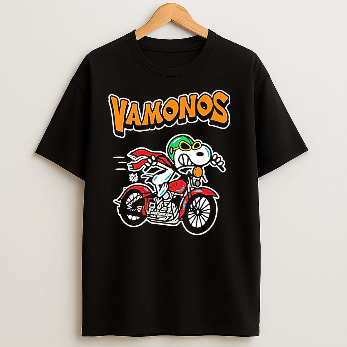 Snoopy Biker Vamonos T Shirts