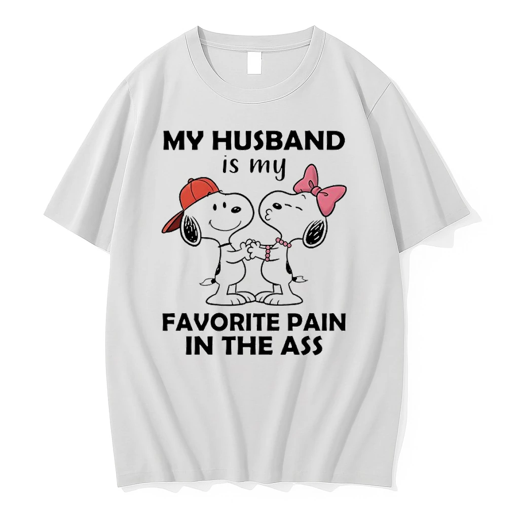Snoopy Couple My Husband Is My Favorite Pain In The Ass Shirts